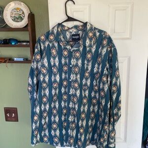Wrangler Multicolor Geometric Shirt western azteca